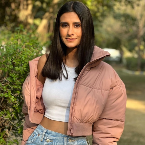 Zara Pink Crop Puffer Jacket - Picture 5 of 17